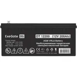 С витрины! Аккумуляторная батарея ExeGate DT 12200-М8 (12V 200Ah, болт М8)