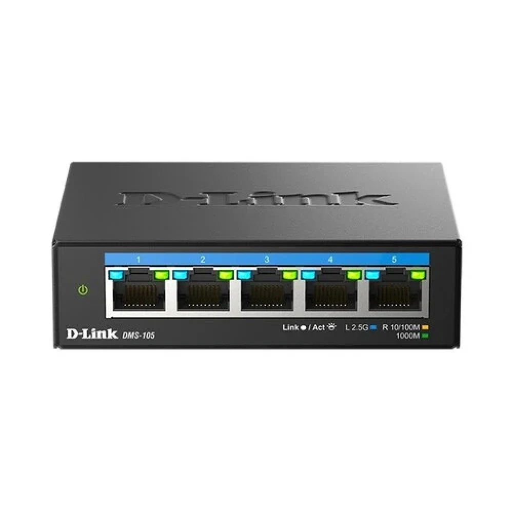 коммутатор D-Link Коммутатор, 5x2.5GBase-T, корпус металл
