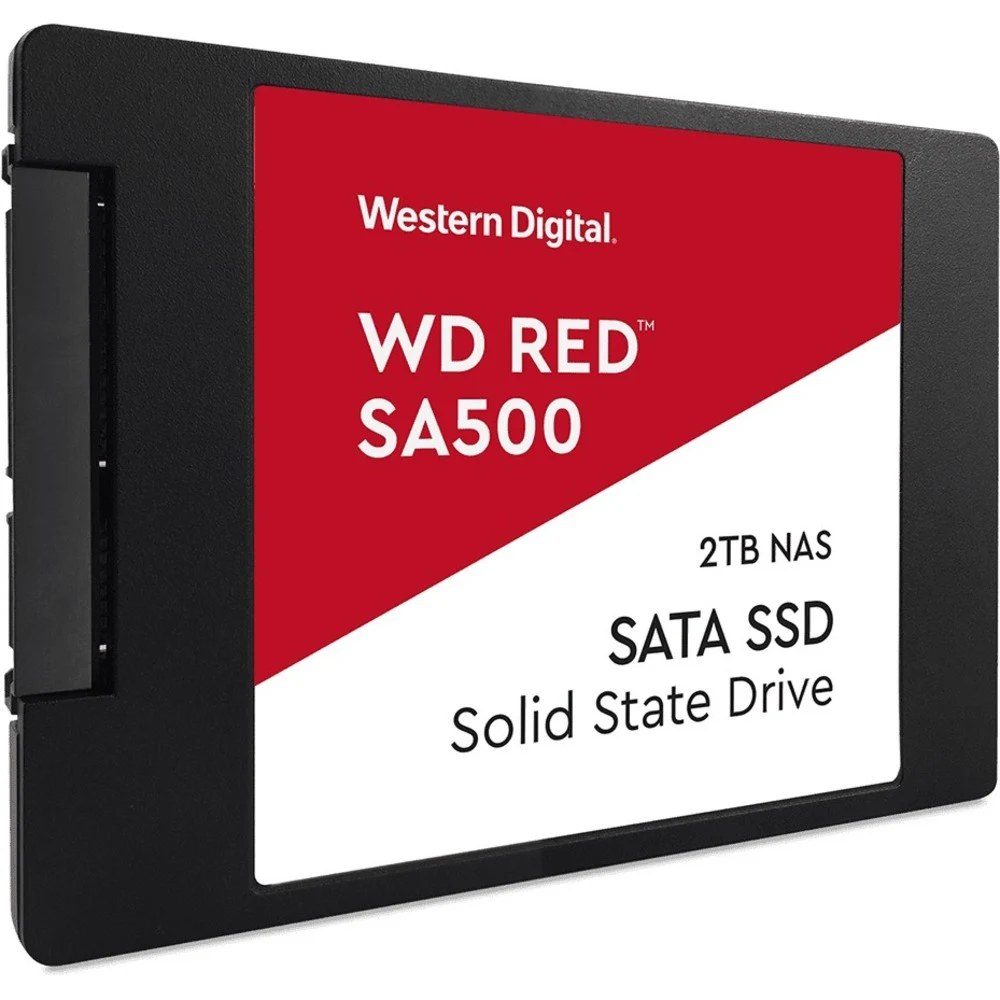 Твердотельный накопитель SSD WD Red SA500 WDS500G1R0A 500GB 2.5" Client SATA 6Gb/s, 560/530, IOPS 95/85K, MTBF 2M, 3D TLC, 350TBW, NAS, Retail (872346)
