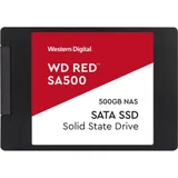 Твердотельный накопитель SSD WD Red SA500 WDS500G1R0A 500GB 2.5" Client SATA 6Gb/s, 560/530, IOPS 95/85K, MTBF 2M, 3D TLC, 350TBW, NAS, Retail (872346)