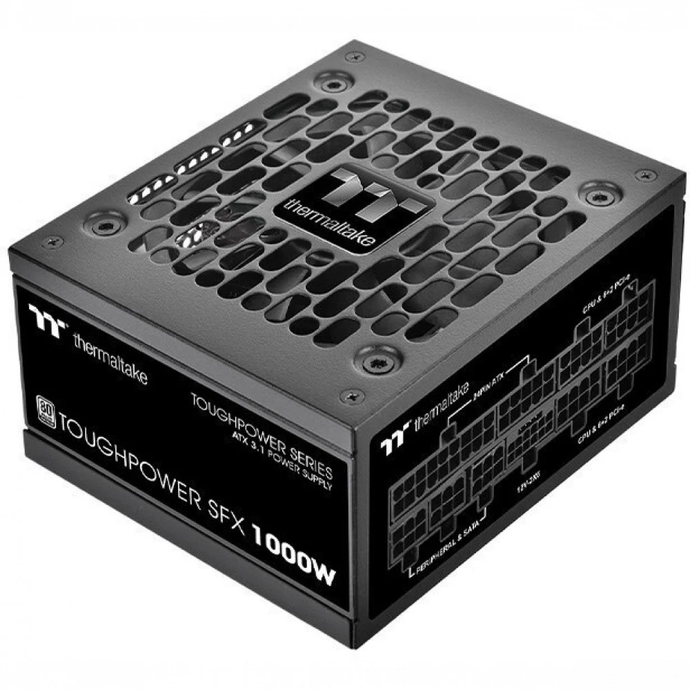 Блок питания Thermaltake SFX 1000W Toughpower SFX1000 Gen.5 80+ platinum (20+4pin) APFC 90mm fan 8xSATA Cab Manag RTL [PS-STP-1000FNFAPE-1]