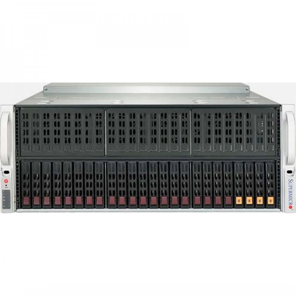 Supermicro AS-4124GS-TNR 4U, 2xSP3, TDP up to 208W, 32xDDR4, 24x2.5" Hot-swap, SATA3 (6Gbps), 9xPCI-E 4.0 x16, 2x1GbE LAN, 1xRJ45 IPMI, 2xUSB 3.0, 1xVGA, 1 COM, 4x2000W