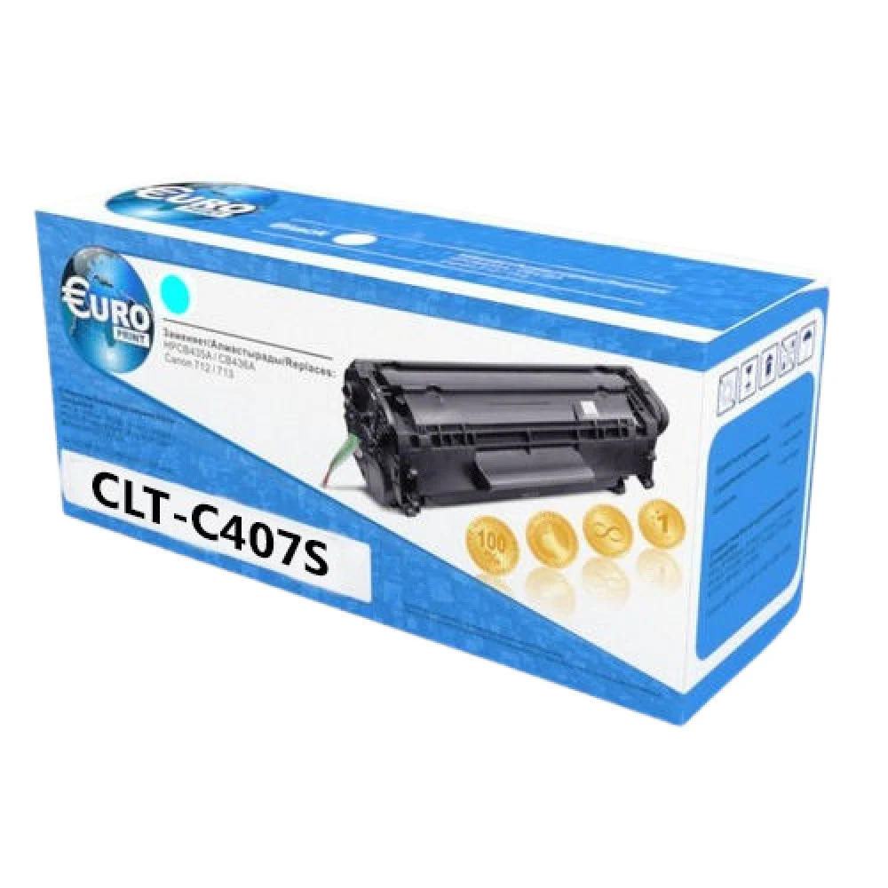 Картридж для Samsung CLP-320C (CLT-C407) Cyan CLP-320/325/CLX-3185/3185N/3185FN/3185FW (1K) Euro Print