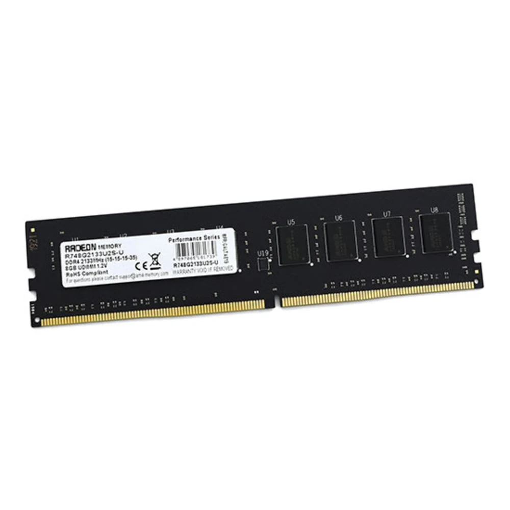 Оперативная память DDR4 8Gb 2133MHz AMD R748G2133U2S-U Radeon R7 Performance Series RTL PC4-17000 CL15 DIMM 288-pin 1.2В Ret [R748G2133U2S-U]