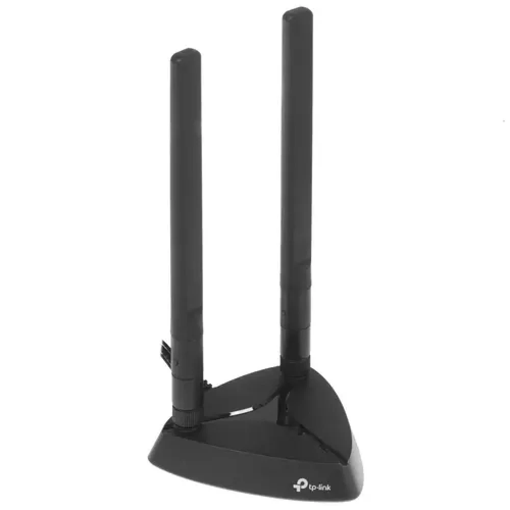 Сетевой адаптер TP-LINK Archer TX3000E 11AX 3000 Мбит/с двухдиапазонный PCI-E адаптер, до 2402 Мбит/c на 5 ГГц и до 574 Мбит/c на 2,4 ГГц, поддержка Bluetooth 5.0 и шифрования WPA2, две съёмные внеш
