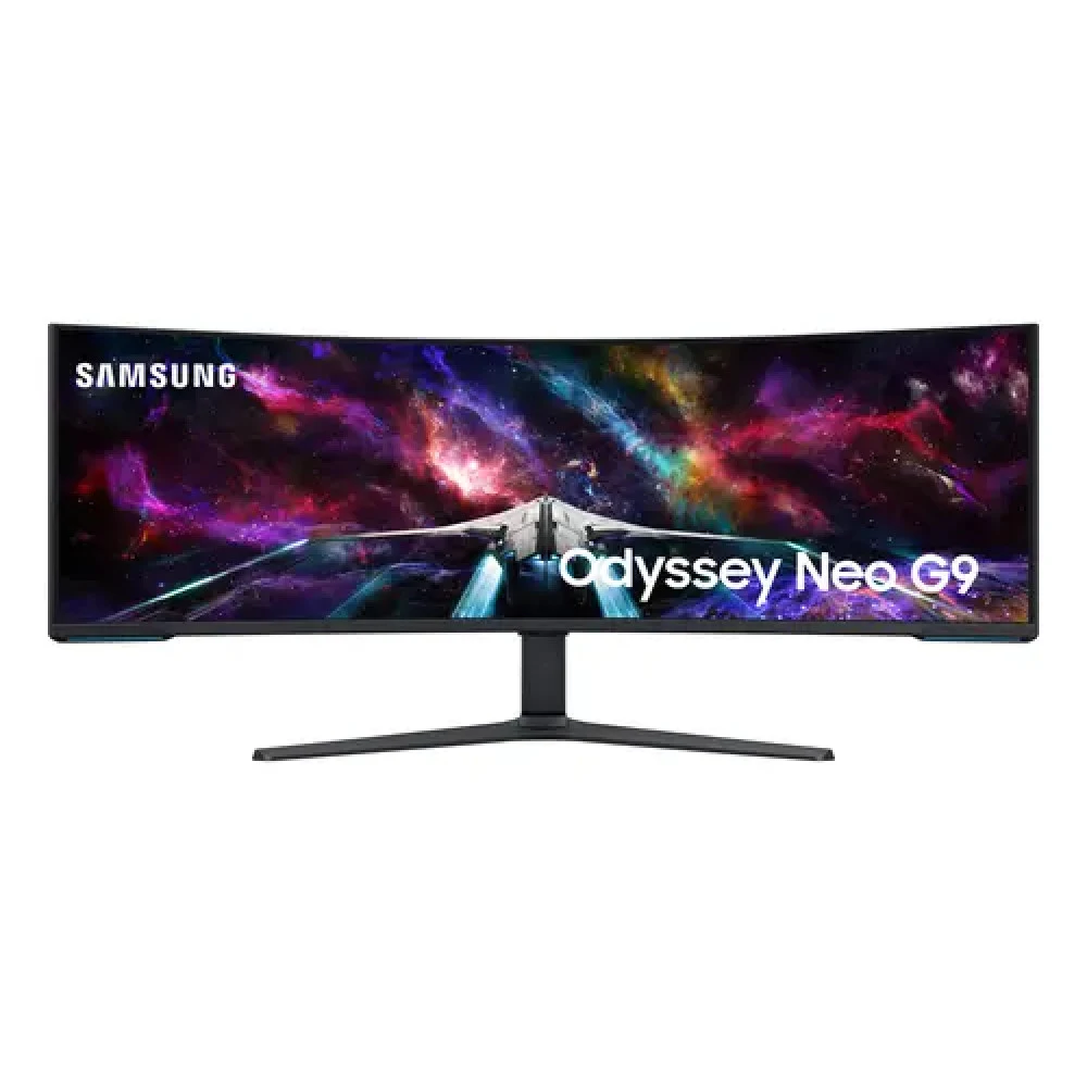 Монитор, Samsung, LS57CG952NIXCI, Odyssey Neo G9, 57", Изогнутый, 7680*2160, VA, 240 Гц, 32:9, 420 кд/м2, 2500:1, 1 мс, 178/178, 1.07 млрд., DP*1, HDMI*3, USB*2, Аудиопорт, VESA 100*100 мм, Регулиро