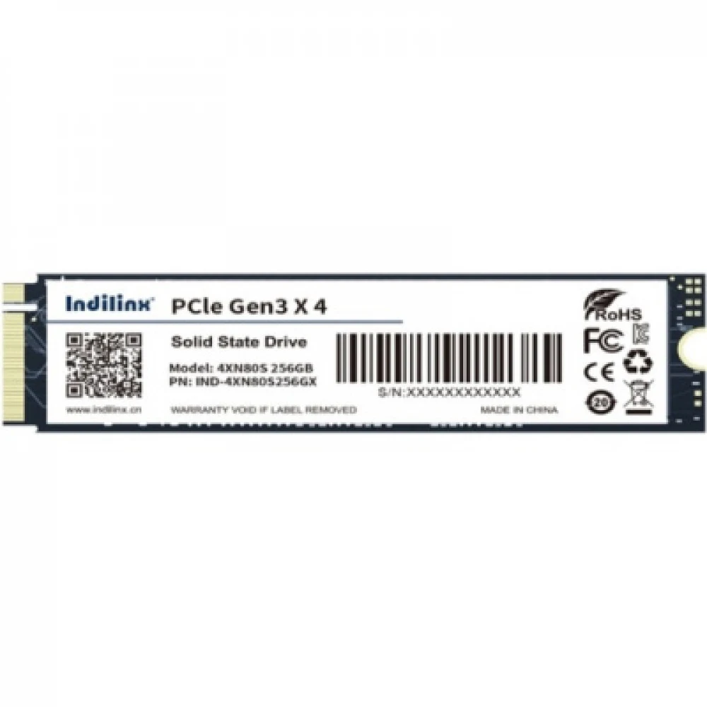 Накопитель SSD INDILINX 256Gb IND-4XN80S256GX (M.2 2280 PCI-E Gen3 x4 NVMe, R/W 2300/1200MB/s, 200TBW) (IND-4XN80S256GX)