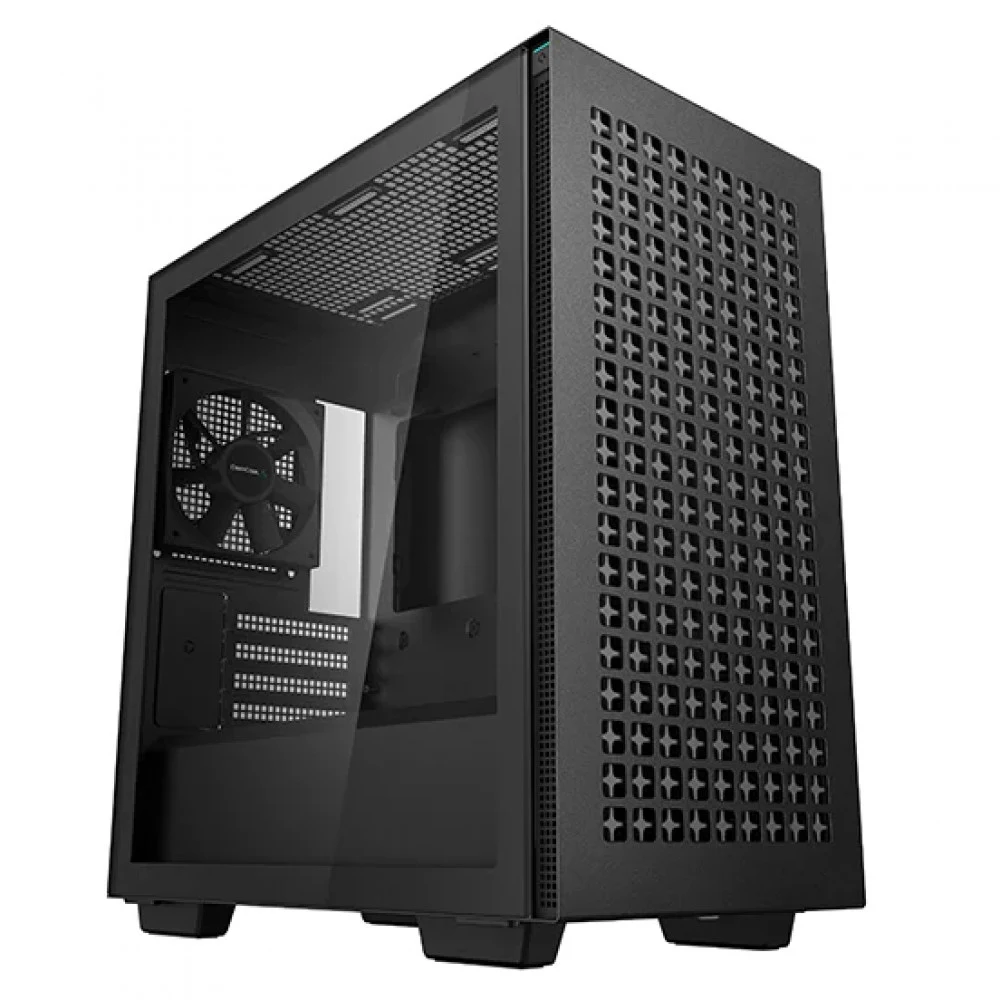 Компьютерный корпус, Deepcool, CH370 R-CH370-BKNAM1-G-1, Micro ATX/Mini-ITX, USB 3.0*2, HD-Audio+Mic, Кулер 1*120мм, Высота процессорного кулера до 165мм, Длина VGA до 320мм, 2*3.5"/2+1*2.5", Сталь