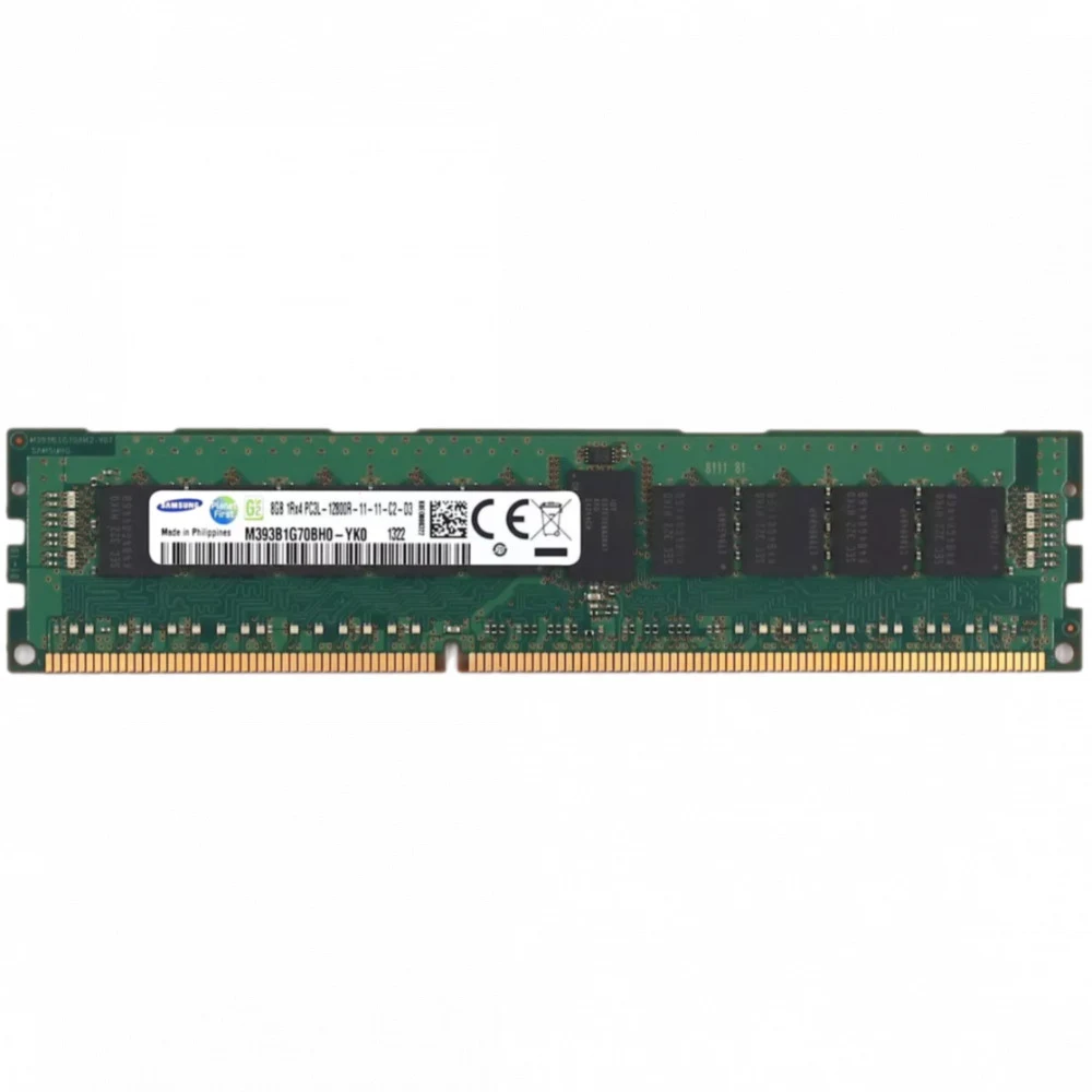 Оперативная память Samsung 1x8GB DDR3-1600 RDIMM PC3L-12800R Single Rank x4 Module [M393B1G70BH0-YK0], M393B1G70BH0-YK0