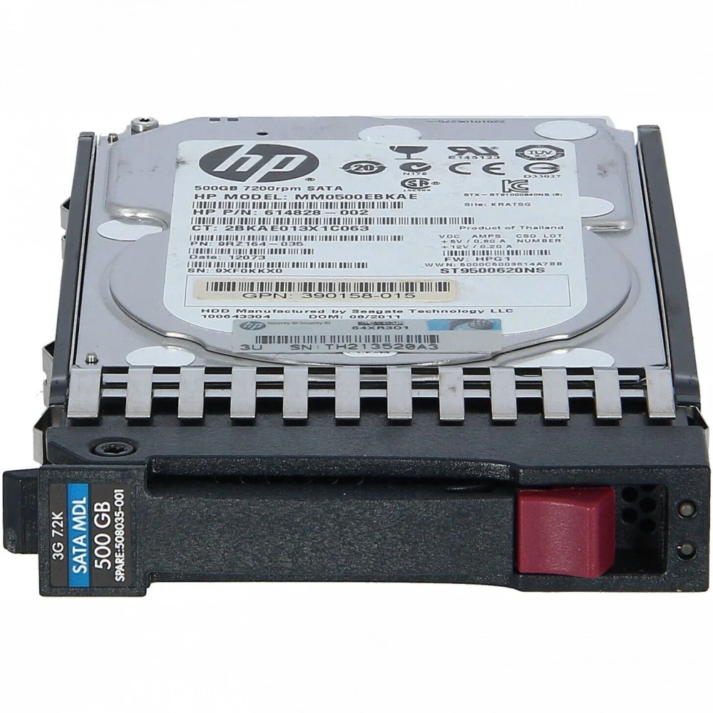 Жесткий диск HP 500GB SATA SFF 2.5 [507750-B21], 507750-B21 508035-001 507750-S21 507749-001 614828-002 MM0500EBKAE MM0500EANCR 632142-001 390158-016 625618-004 508036-001 628185-001 634932-001 6346