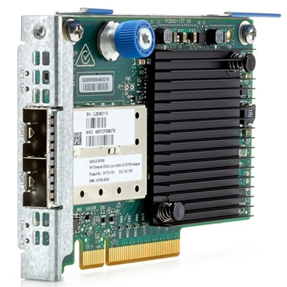 HPE FlexibleLOM Adapter, 640FLR-SFP28, 2x10/25Gb, PCIe(3.0), Mellanox, for Gen9/Gen10 servers (requires 845398-B21 or 455883-B21)