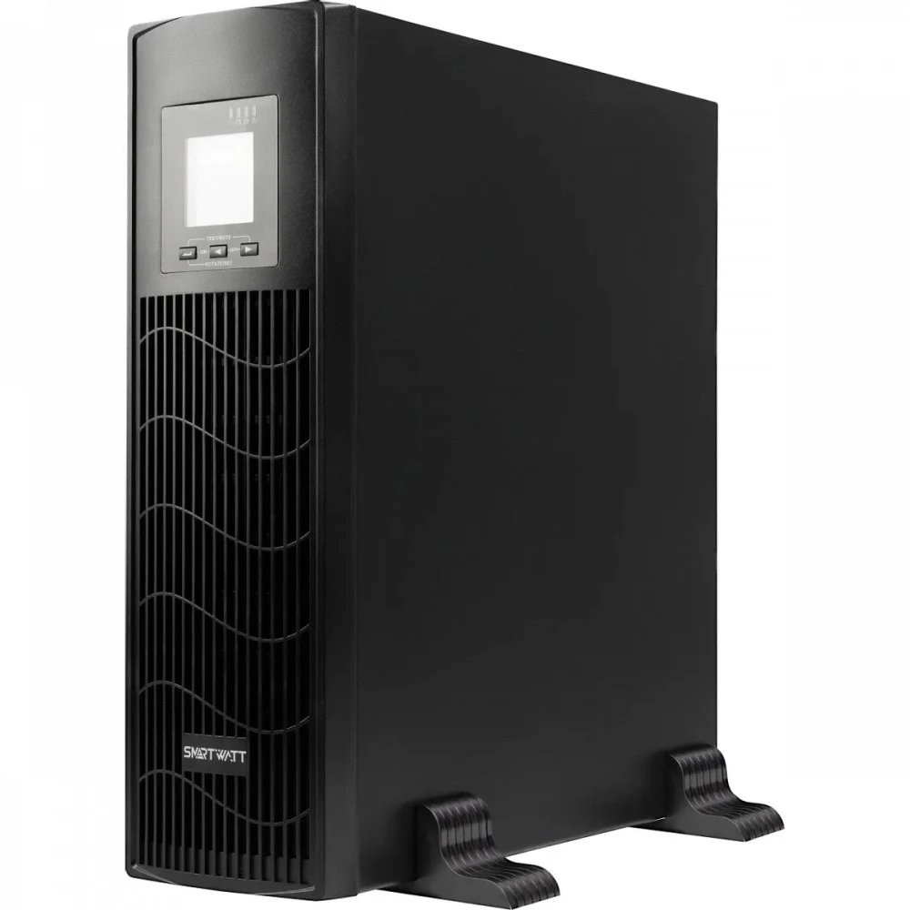 Источник бесперебойного питания SMARTWATT UPS DATA 3kVA линейно-интерактивный SIN, мощность 3000/2400 ВА/Вт, стоечный/напольный, LCD дисплей, IEC C13 - 6 шт., Shuko CEE7/4 - 1 шт.