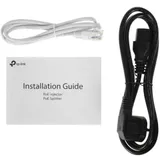 TP-Link TL-POE170S PoE++ Injector Adapter, 1× Gigabit PoE Port, 1× Gigabit Non-PoE Port, 802.3bt/at/af Compliant, 60 W PoE Power, Data and Power Carried over The Same Cable Up to 100 Meters, Steel C