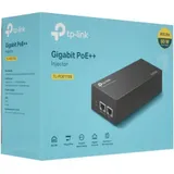 TP-Link TL-POE170S PoE++ Injector Adapter, 1× Gigabit PoE Port, 1× Gigabit Non-PoE Port, 802.3bt/at/af Compliant, 60 W PoE Power, Data and Power Carried over The Same Cable Up to 100 Meters, Steel C