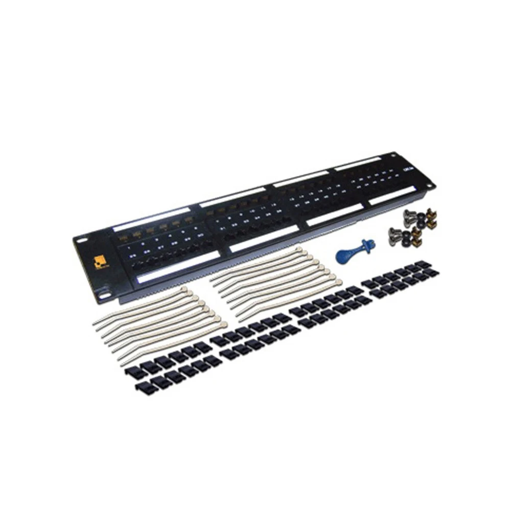 Патч-панель LANMASTER 48 портов, UTP, кат.6, 2U (LAN-PPL48U6)