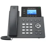 Grandstream GRP2603 - IP телефон. 6 SIP аккаунтов, 3 линии, есть подсветка экрана, 1GbE)Gigabit Ethernet, 132 x 64 (2.48 дюйма’) точек графический ЖК-дисплей с подсветкой, Полнодуплексный динамик с
