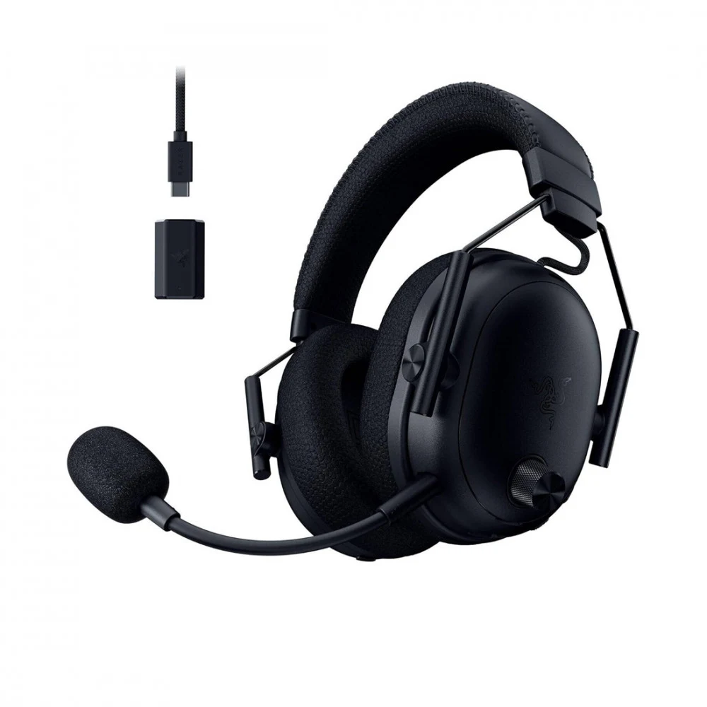 Гарнитура, Razer, BlackShark V3 Pro, RZ04-05400100-R3M1, Игровая гарнитура, Динамики 50 мм, THX Spatial Audio, 10 – 28000 Гц, 98 дБ, 32 Ом, Микрофон однонаправленный съёмный, 100 – 10000 Гц, –42 дБ,