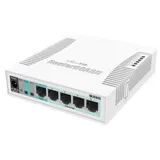 RB260GS CSS106-5G-1S (r2) 5-port Gigabit smart switch with SFP cage, SwOS, plastic case, PSU {20}, (002310)