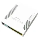 RB260GS CSS106-5G-1S (r2) 5-port Gigabit smart switch with SFP cage, SwOS, plastic case, PSU {20}, (002310)