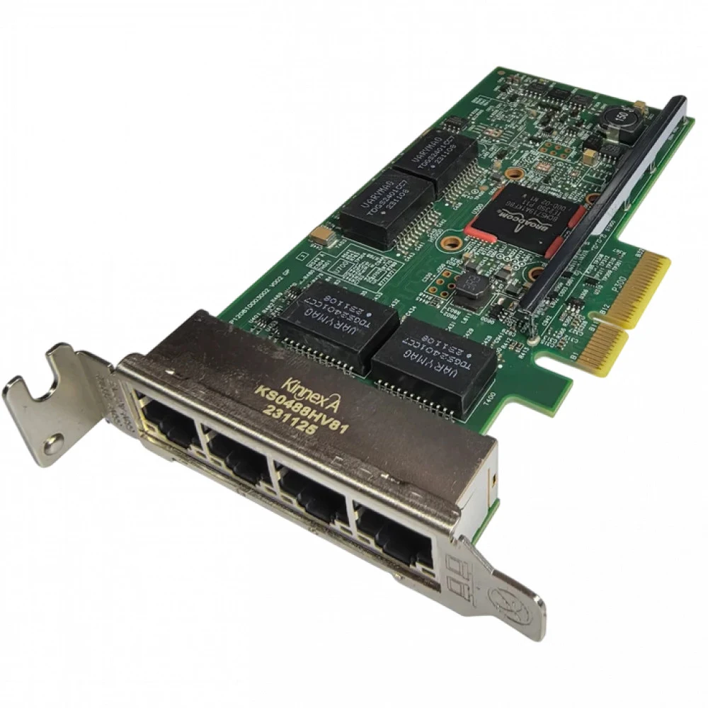 Сетевой адаптер/ Broadcom 5719 Quad Port 1GbE BASE-T Adapter, PCIe Low Profile