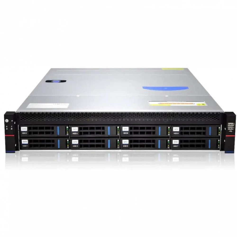Сервер 2U Rack RMC2108/X12DPL-6/1x Intel Xeon 4310 12 core 2.1Ghz/32GB DDR4 RDIMM/LSI-9361-8i RAID 0 1 5 6 10 50 60 + CVm02/1x 480GB SSD M.2/8x 3,5/2,5 SAS SATA Drive bays/2x 1 Gbe LAN Rj45/IPMI/2x8