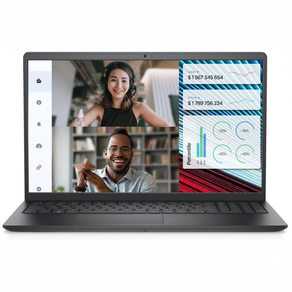 Ноутбук Dell/Vostro 3520/1г/Core i5/1235U/1,3 GHz/8 Gb/512Gb M.2 PCIe SSD/Intel UHD/15,6'' FHD/Wi-Fi 5/BT 5.1/Win11 Pro/Чёрный 210-BECX_N3002PVNB3520EMEA01