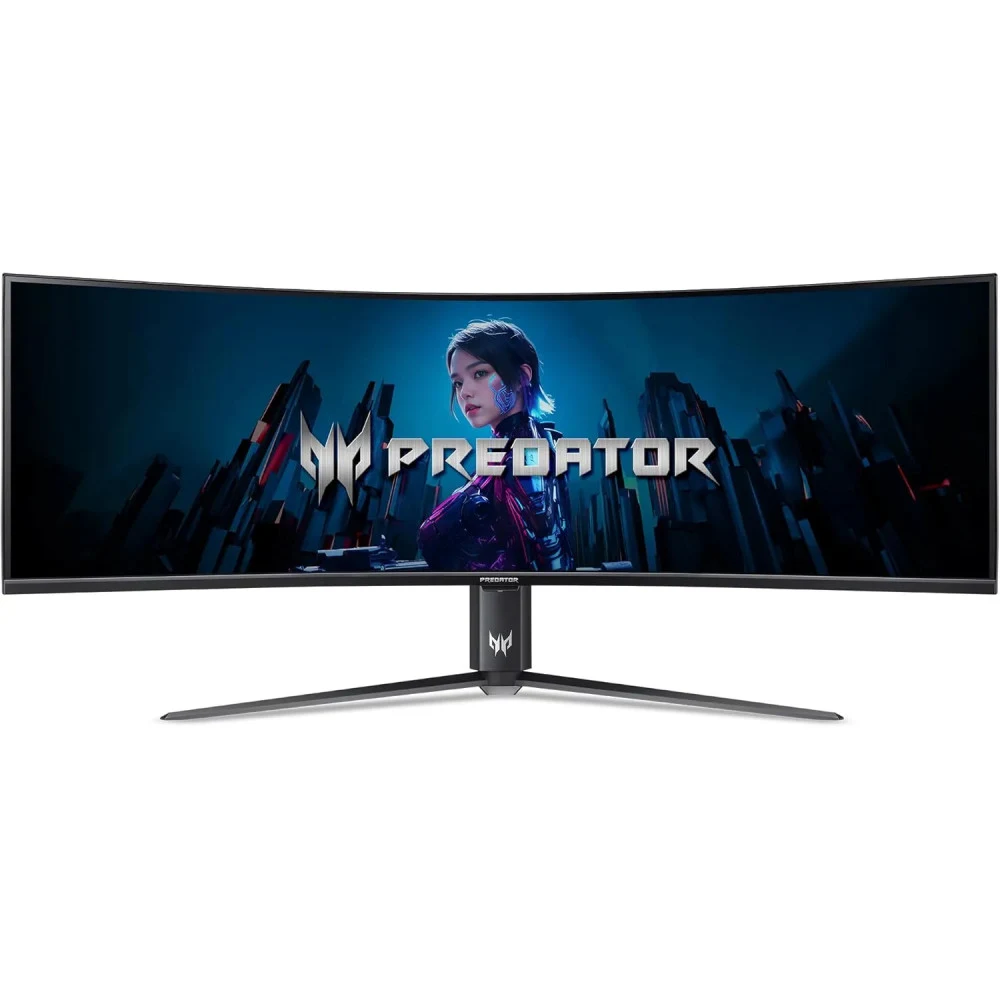 Монитор Acer Predator 49'' X49Vbmiiphuzx 1800R, 32:9, QD-OLED, DQHD, 0,03ms, 250cd, 144Hz, HDMI, DP, USB, USB-C, SPK, HAS