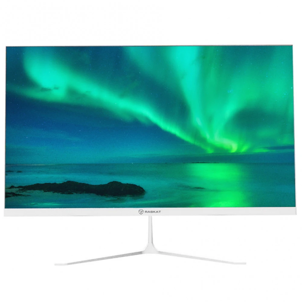 Монитор 23.8" RASKAT I24F10DAW white (IPS, 1920х1080, 178°/178°, 250cd/m2, 1000:1, 5ms, 100Hz, VGA, HDMI, DP, MM) (I24F10DAW)