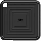 Silicon Power PC60 256GB Portable SSD SATAIII USB 3.2 Gen2 (Type-C) Portable SSD, R/W: up to 540MB/s 500MB/s, Black