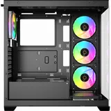 Корпус Ocypus Gamma C72 BK ARGB ATX/mATX/ITX 3xUSB, предустановленно 4х120мм вентилятора ARGB PWM, Черный, Gamma-C72-BKD400XX-GL