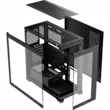 Корпус Ocypus Gamma C72 BK ARGB ATX/mATX/ITX 3xUSB, предустановленно 4х120мм вентилятора ARGB PWM, Черный, Gamma-C72-BKD400XX-GL