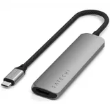 Адаптер Satechi 4-in-1 USB-C PD&2xUSB-A 3.2 Gen2&HDMI 4K@60Hz Slim Multiport Adapte. Цвет: серый космос