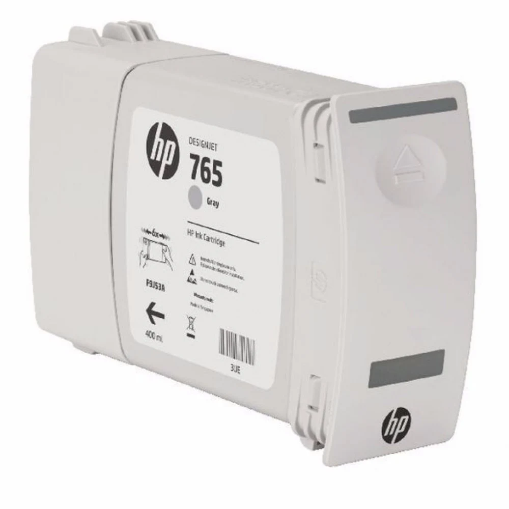 HP 765 400-ml Gray Ink Cartridge or Designjet T7200 1067mm Production Printer (F2L46A) for Designjet T7200 1067mm Production Printer (F2L46A)