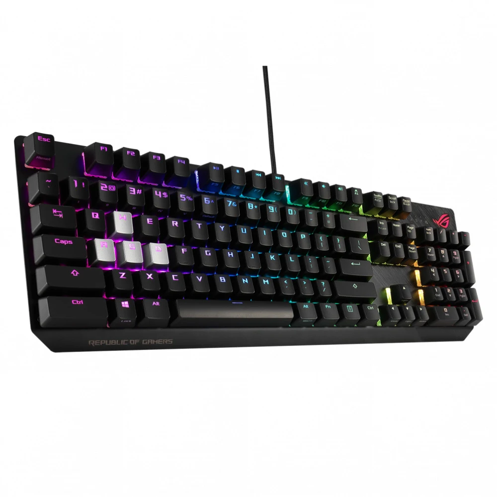 ASUS ROG Strix Scope NX Игровая клавиатура (ROG NX RED switches, аллюминивая рама, USB, RGB подсветка, 90MP0186-B0RA00)