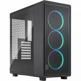 Корпус ПК без блока питания/ Case Fractal Design Epoch TG RGB Light Tint, Midi-Tower, 3x120mm ARGB, 2xUSB-A 3.2 + 1xUSB 3.2 Type-C ATX, mATX, mITX, Black