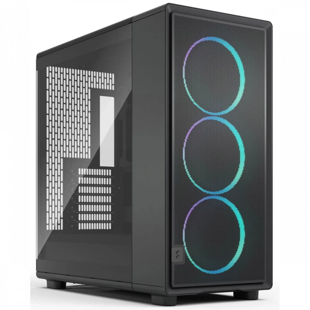 Корпус ПК без блока питания/ Case Fractal Design Epoch XL TG RGB Light Tint, Full-Tower, 3x140mm ARGB, 2xUSB-A 3.2 + 1xUSB 3.2 Type-C E-ATX, ATX, mATX, mITX, Black