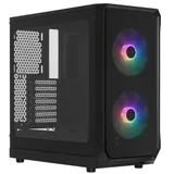 Корпус ПК без блока питания/ Case Fractal Design Focus 2 RGB, Midi-Tower, 2x140mm RGB, 2xUSB-A 3.2 ATX, mATX, mITX Black