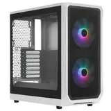 Корпус ПК без блока питания/ Case Fractal Design Focus 2 RGB, Midi-Tower, 2x140mm RGB, 2xUSB-A 3.2 ATX, mATX, mITX White