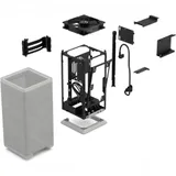 Корпус без блока питания/ Case Fractal Design Mood, Mini-Tower, 1x180mm, 2xUSB-A 3.0 + 1xUSB 3.2 Type-C, SFX PSU Support, mITX Light Gray