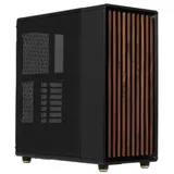 Корпус без блока питания/ Fractal Design FD-C-NOR1C-01, Mid Tower , North Charcoal Black , 2x140mm, ATX, mATX, mITX, 1x USB 3.2 Gen 2x2 Type-C (20 Gbps), 2xUSB 3.0, Audio & Mic, Wood panel