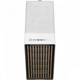 Корпус ПК без блока питания/ Case Fractal Design North TG Clear Tint, Midi-Tower, 2x140mm, 2xUSB-A 3.2 + 1xUSB 3.2 Type-C ATX, mATX, mITX Wood panel, Chalk White