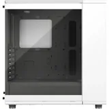 Корпус ПК без блока питания/ Case Fractal Design North TG Clear Tint, Midi-Tower, 2x140mm, 2xUSB-A 3.2 + 1xUSB 3.2 Type-C ATX, mATX, mITX Wood panel, Chalk White
