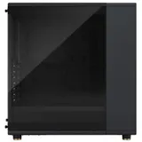 Корпус без блока питания/ Case Fractal Design North TG Dark Tint, Midi-Tower, 2x140mm, 2xUSB-A 3.2 + 1xUSB 3.2 Type-C ATX, mATX, mITX Wood panel, Charcoal Black