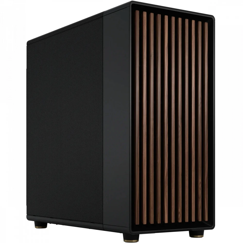 Корпус без блока питания/ Case Fractal Design North XL, Full-Tower, 3x140mm, 2xUSB-A 3.0 + 1xUSB 3.2 Type-C E-ATX, ATX, mATX, mITX Wood panel Charcoal Black