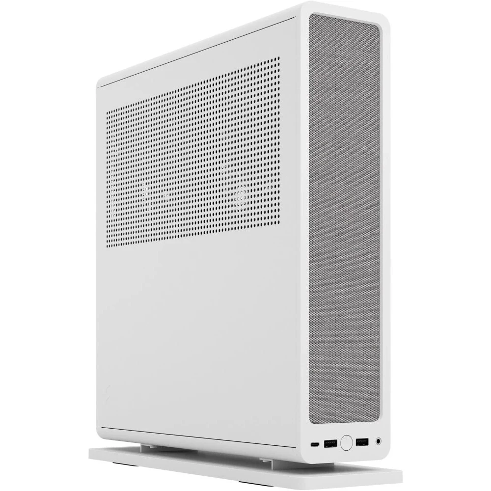 Корпус ПК без блока питания/ Case Fractal Design Ridge, 2x140mm, 2xUSB-A 3.2 + 1xUSB 3.2 Type-C, SFX PSU Support, mITX White