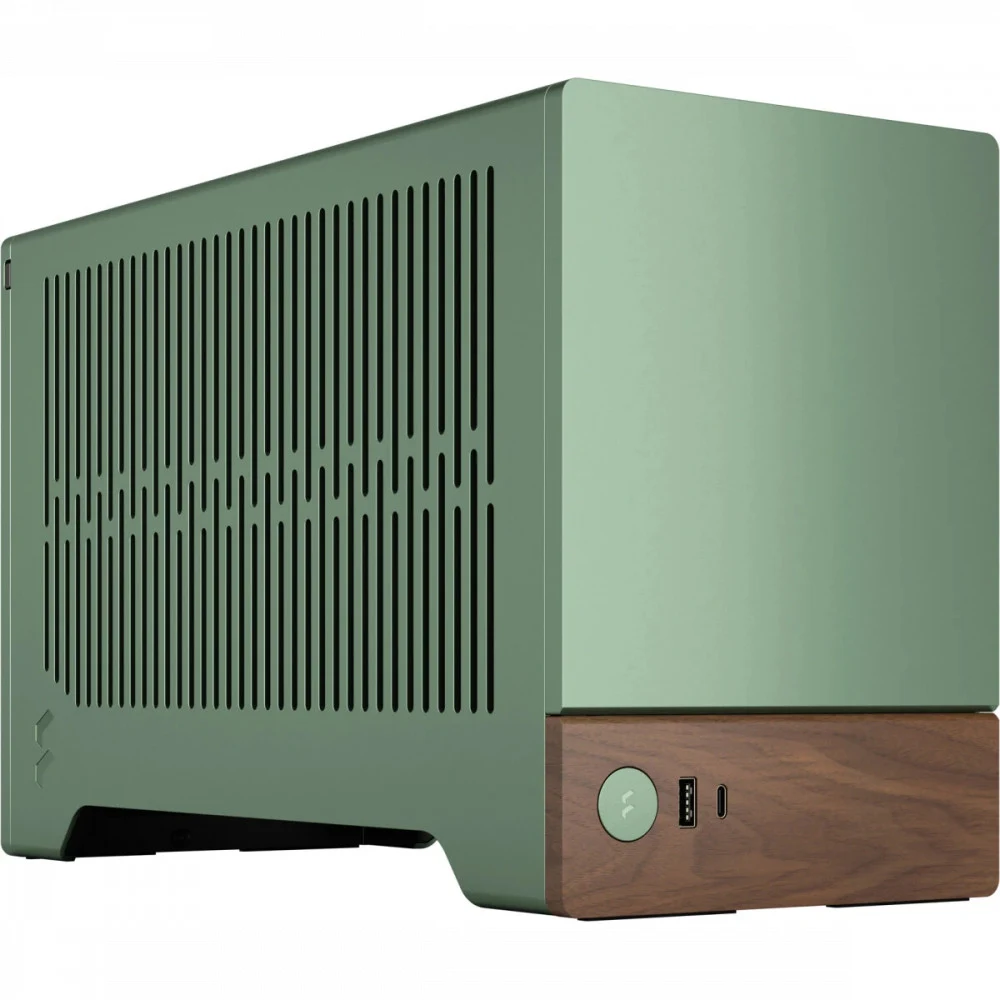 Корпус без блока питания/ Case Fractal Design Terra, Mini-Tower, no fans, 1xUSB-A 3.0 + 1xUSB 3.2 Type-C, SFX PSU Support, mITX Jade