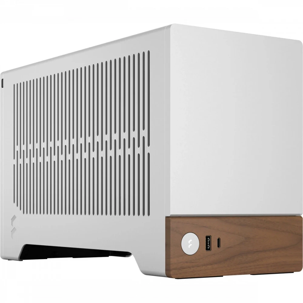 Корпус без блока питания/ Case Fractal Design Terra, Mini-Tower, no fans, 1xUSB-A 3.0 + 1xUSB 3.2 Type-C, SFX PSU Support, mITX Silver