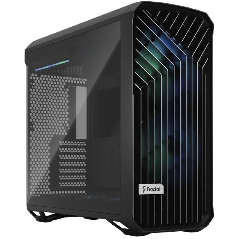 Корпус ПК без блока питания/ Case Fractal Design Torrent RGB, Full-Tower, 2x180mm + 3x140mm RGB, 2xUSB-A 3.2 + 1xUSB 3.2 Type-C E-ATX, SSI-CEB, SSI-EEB, ATX, mATX, mITX Black