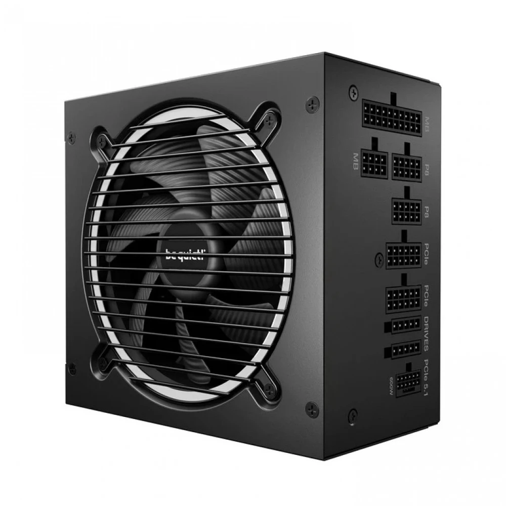 Блок питания, Bequiet!, Pure Power 13M 850W, BP027EU, 850W, Bronze, ATX 3.1, APFC, 1*20+4pin, 1*4+4pin, 1*8pin, 6*SATA, 2*Molex, 4*PCI-E 6+2 pin, 1*PCI-E 12+4pin, Modular, Вентилятор 12см, 160*86*15
