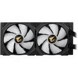 Кулер для процессора, Gigabyte, GP-AORUS WATERFORCE 280 (4719331552367), Intel 2066, 2011, 1366, 115x, 1200, 1700, AMD sTRX4, TR4, AM5, AM4, 2*140мм ARGB вентилятора, 950~2150 об/мин +/-10%, Воздушн